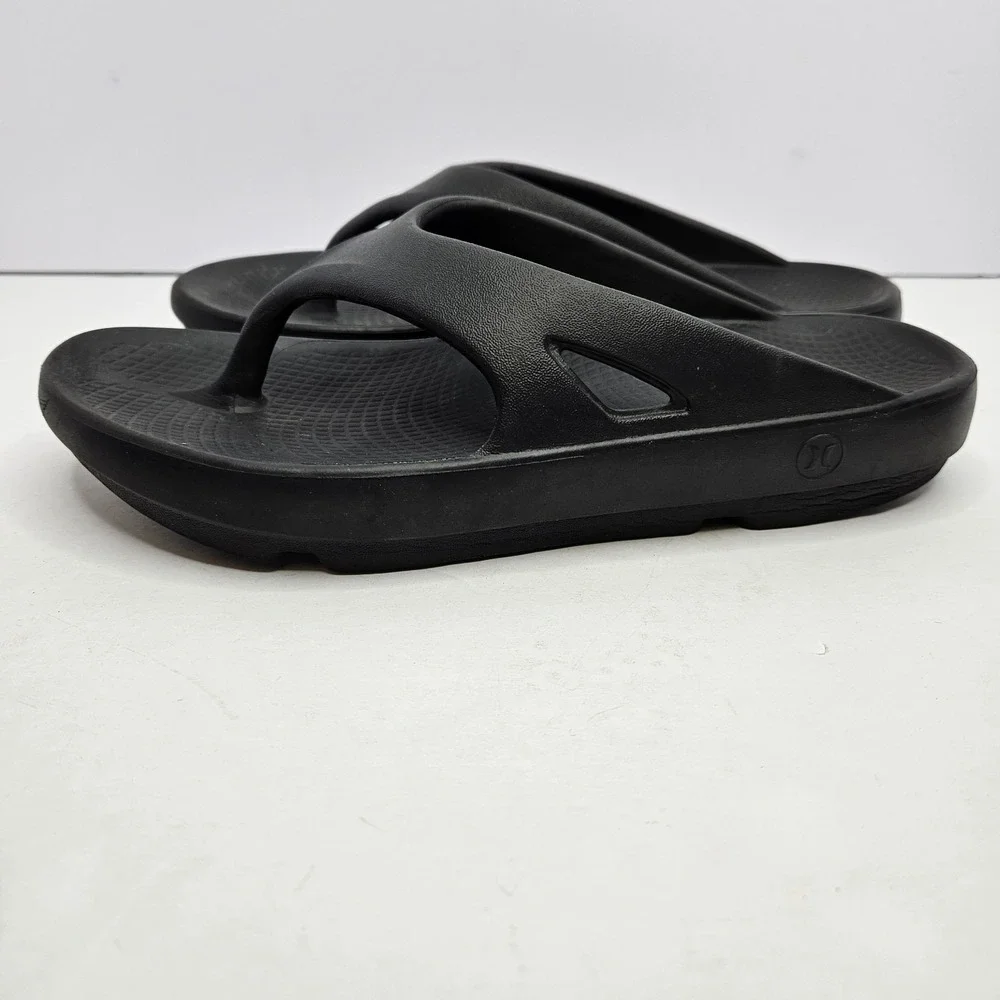 Under Armour Hurley Black Flip Flops Mens Size 9‎ Heel To Toe 11.5